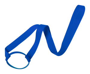 Lanyard s držiakom na fľaše Frinly, modrá