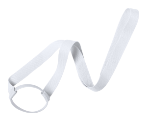 Lanyard s držiakom na fľaše Frinly, Biela