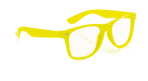 Plastové okuliare Kathol, žltá