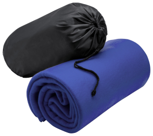 Fleecová deka s obalom Thiago, modrá (2)