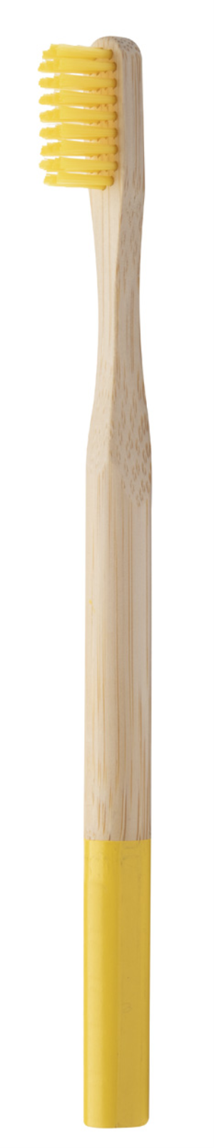 Bambusová zubná kefka ColoBoo, žltá