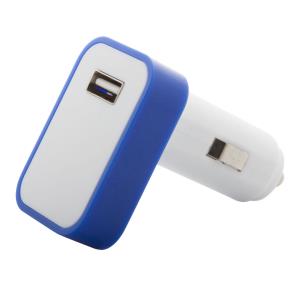 Waze USB nabíjačka s LED svetlom, modrá