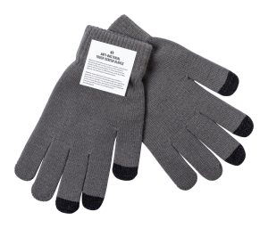 Antibakteriálne dotykové rukavice Tenex, šedá