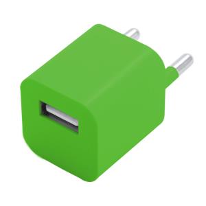 Radnar USB nabíjačka do zásuvky , zelená