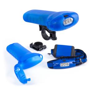 Moltar baterka na bicykel s držiakom, modrá