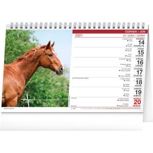 Stolový kalendár Koně – Kone CZ/SK 2021 (2)