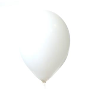 Balónik 27cm Pastelová farba, 002 Biela