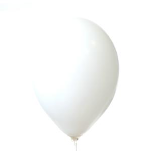 Nafukovací latexový balónik, 002 Biela
