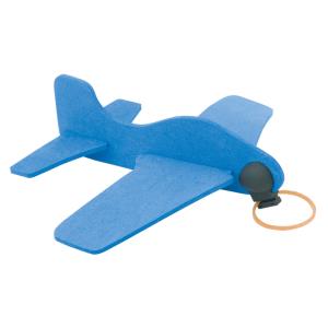 Baron puzzle v tvare lietadla, modrá