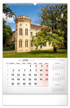 Nástenný kalendár Historické miesta Slovenska 2021, 33 × 46 cm (5)