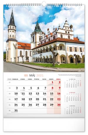 Nástenný kalendár Historické miesta Slovenska 2021, 33 × 46 cm (6)