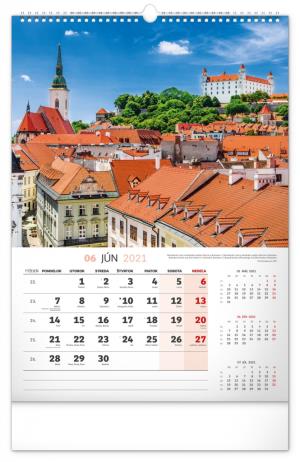 Nástenný kalendár Historické miesta Slovenska 2021, 33 × 46 cm (7)