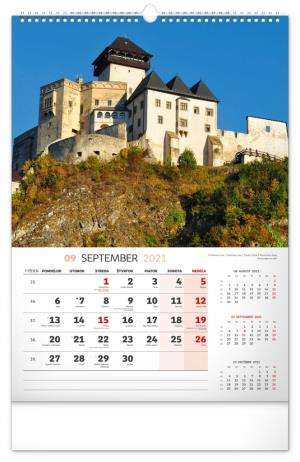 Nástenný kalendár Historické miesta Slovenska 2021, 33 × 46 cm (10)