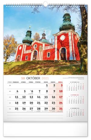 Nástenný kalendár Historické miesta Slovenska 2021, 33 × 46 cm (11)