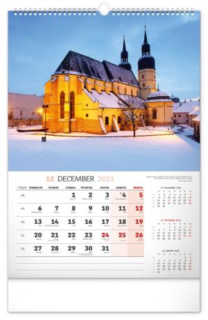 Nástenný kalendár Historické miesta Slovenska 2021, 33 × 46 cm (13)