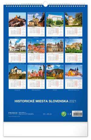 Nástenný kalendár Historické miesta Slovenska 2021, 33 × 46 cm (15)