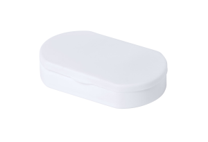 Antibakteriálny box na pilulky Hempix, biela
