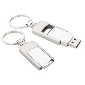 Hikiki USB flash disk s príveskom, strieborná (2)