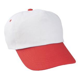 Bejzbalová čapica Sport, bielo-červená