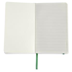 Zápisník s linkovanými stranami 130x210/160 strán Carmona, zelená (3)