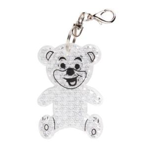 Reflexný prívesok na kľúče Teddy Ring, Biela
