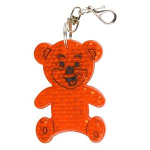 Reflexný prívesok na kľúče Teddy Ring, oranžová