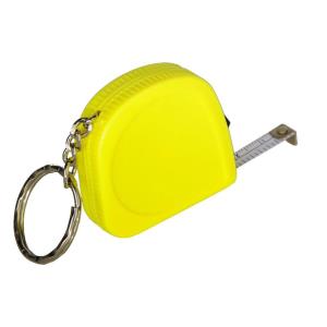 Promolog - JUST kľúčenka so zvinovacím metrom 2 m (R17603), žltá