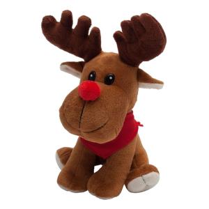 Plyšová hračka Happy Reindeer, hnedá