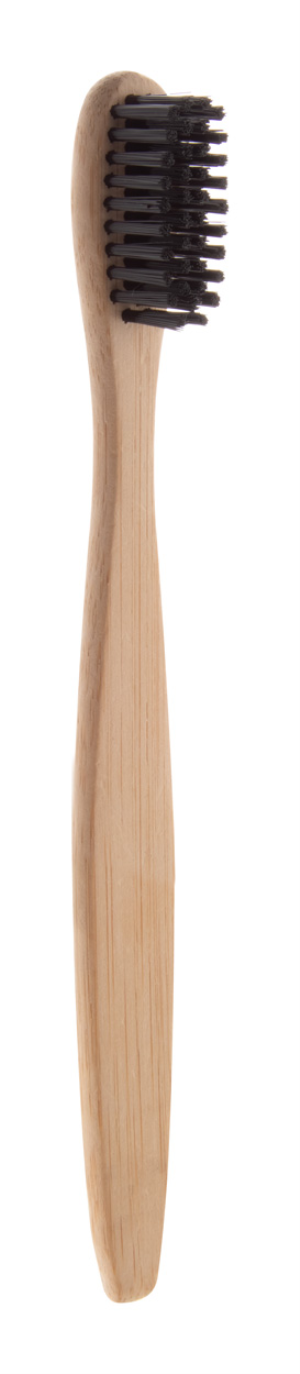 Detská bambusová zubná kefka Boohoo Mini, čierna