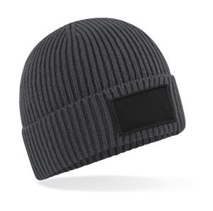 Módná čiapka s nášivkou Colour, 160 Graphite Grey/Black