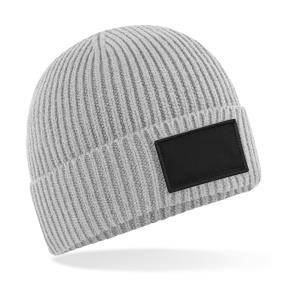 Módná čiapka s nášivkou Colour, 180 Light Grey/Black