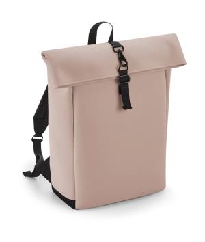 Matný PU ruksak Rolltop MH, 710 Nude Pink