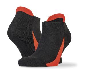 Športové ponožky do tenisiek 3-balenie, 154 Black/Red