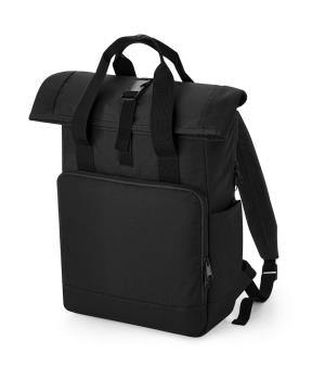 Recyklovaný ruksak Twin Handle Roll-Top Laptop, 101 Black