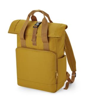 Recyklovaný ruksak Twin Handle Roll-Top Laptop, 645 Mustard