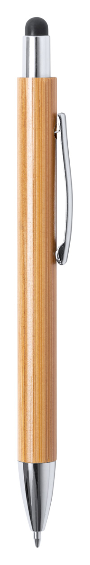 Bambusové dotykové a guličkové pero Zharu, čierna (3)