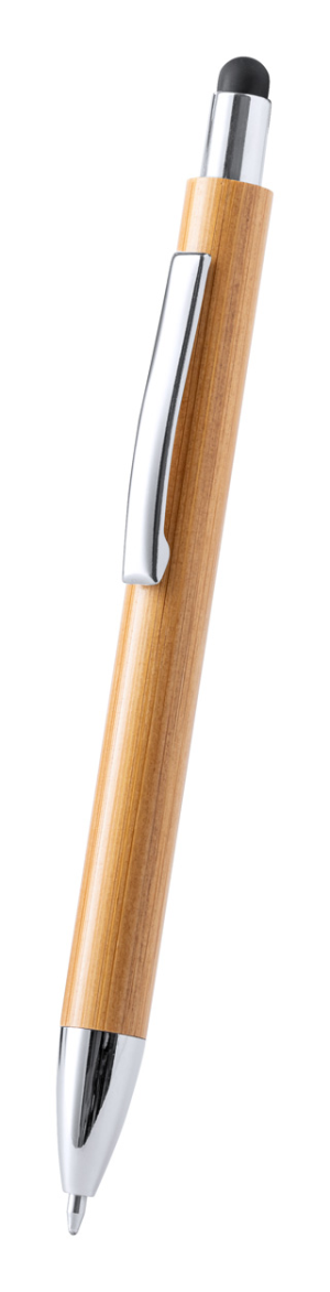 Bambusové dotykové a guličkové pero Zharu, čierna (4)