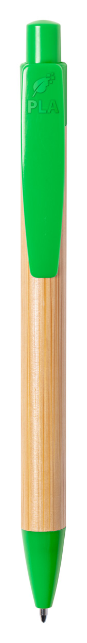 Bambusové guľočkové pero Heloix, zelená