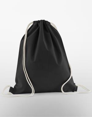 Batoh InCo. Gymsac z organickej bavlny, 101 Black