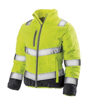 Dámska reflexná bunda Soft Padded Safety , 675 Fluo Yellow/Grey