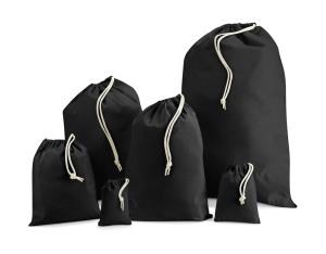 Recyklovaná taštička Cotton Stuff Bag, 101 Black