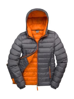 Dámska bunda s kapucňou  Snow Bird, 162 Grey/Orange