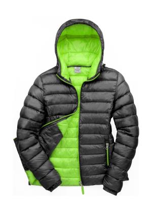 Dámska bunda s kapucňou  Snow Bird, 171 Black/Lime