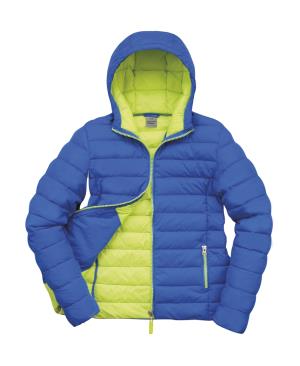 Dámska bunda s kapucňou  Snow Bird, 358 Ocean Blue/Lime Punch
