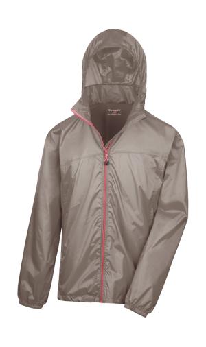 Tenká nepremokavá bunda s vreckom pre uskladnenie HDI Quest, 764 Fennel/Pink