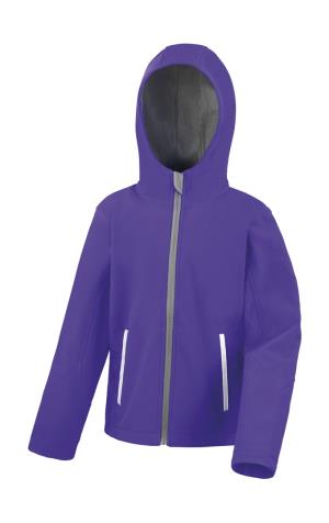 Detská Softshellová bunda s kapucňou TX Performance, 364 Purple/Grey