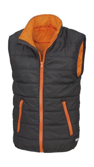 Detská vesta, 178 Black/Orange