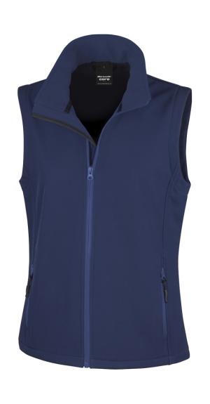 Dámska potlačiteľná Softshellová vesta, 248 Navy/Navy