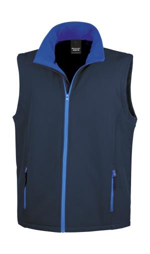 Potlačiteľná Softshellová vesta, 237 Navy/Royal
