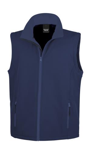 Potlačiteľná Softshellová vesta, 248 Navy/Navy